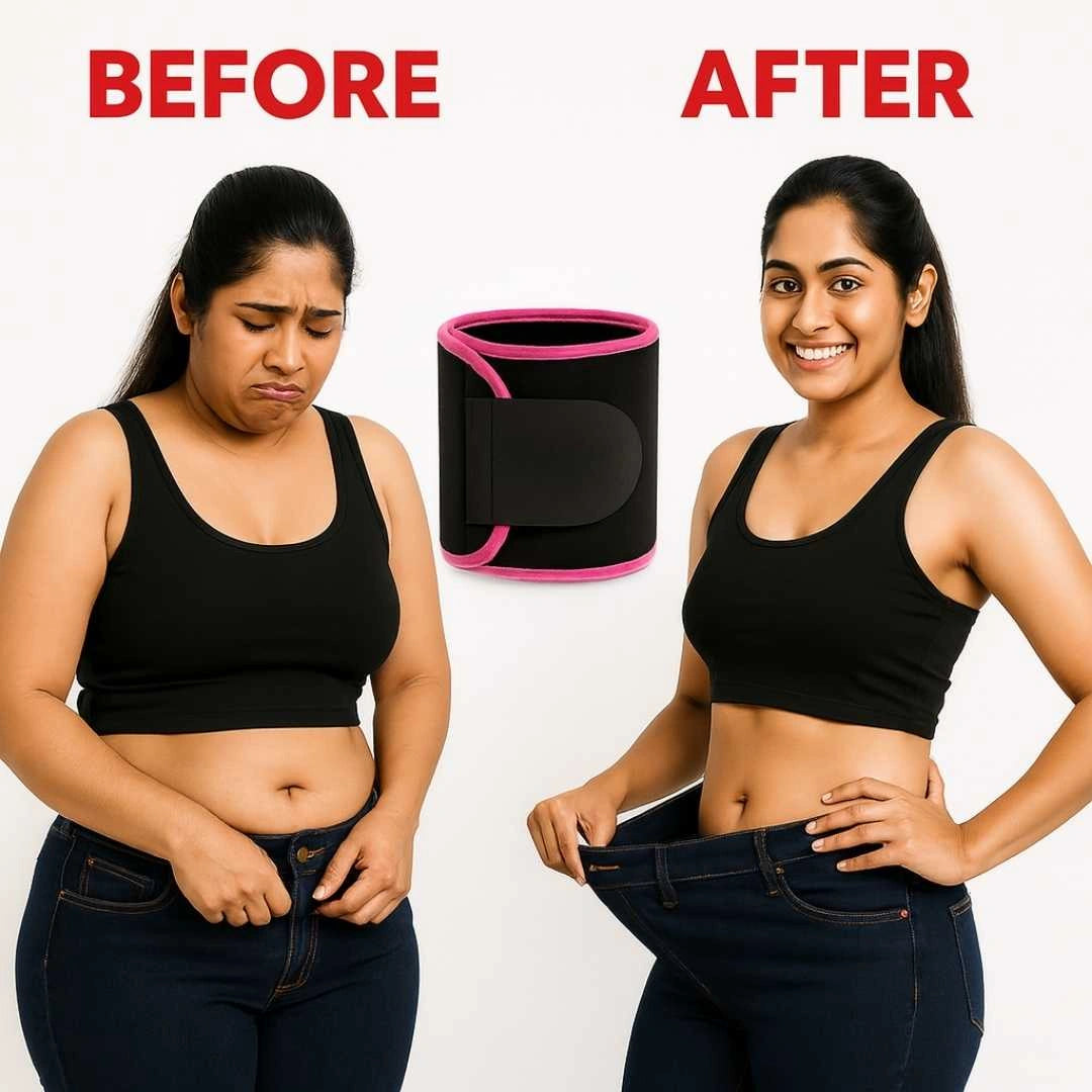Sweat Slimming Belt – Adjustable Waist & Back Support