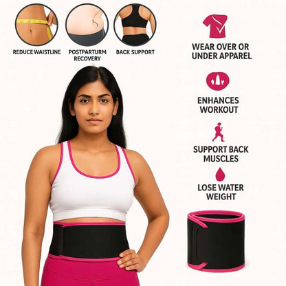 Sweat Slimming Belt – Adjustable Waist & Back Support