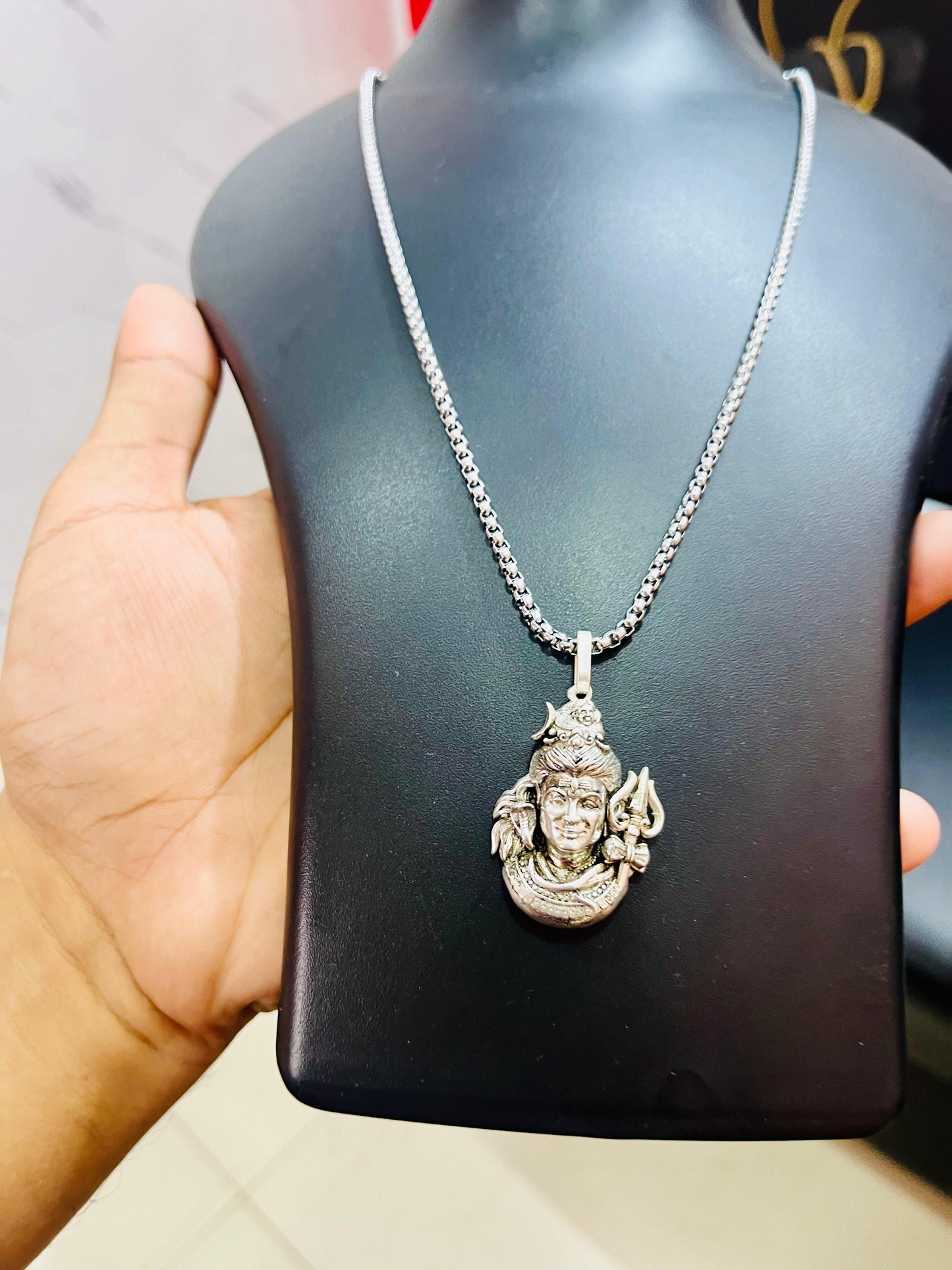 Lord Mahadev Pendant Chain