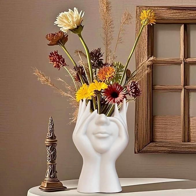 Aesthetic Face Vase – Modern Minimal Home Decor
