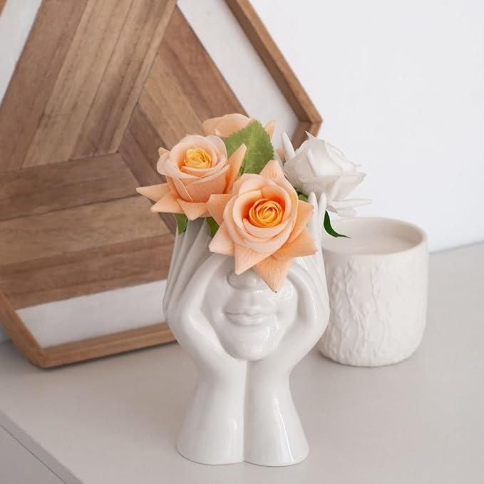 Aesthetic Face Vase – Modern Minimal Home Decor