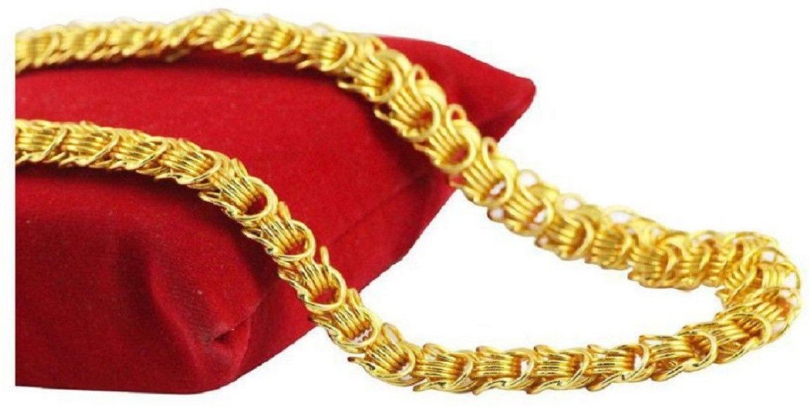 Trendy Gold Plated Men’s Chain – Stylish Daily Wear Necklace