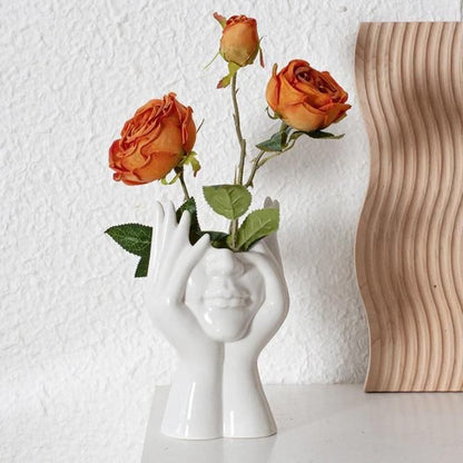 Aesthetic Face Vase – Modern Minimal Home Decor