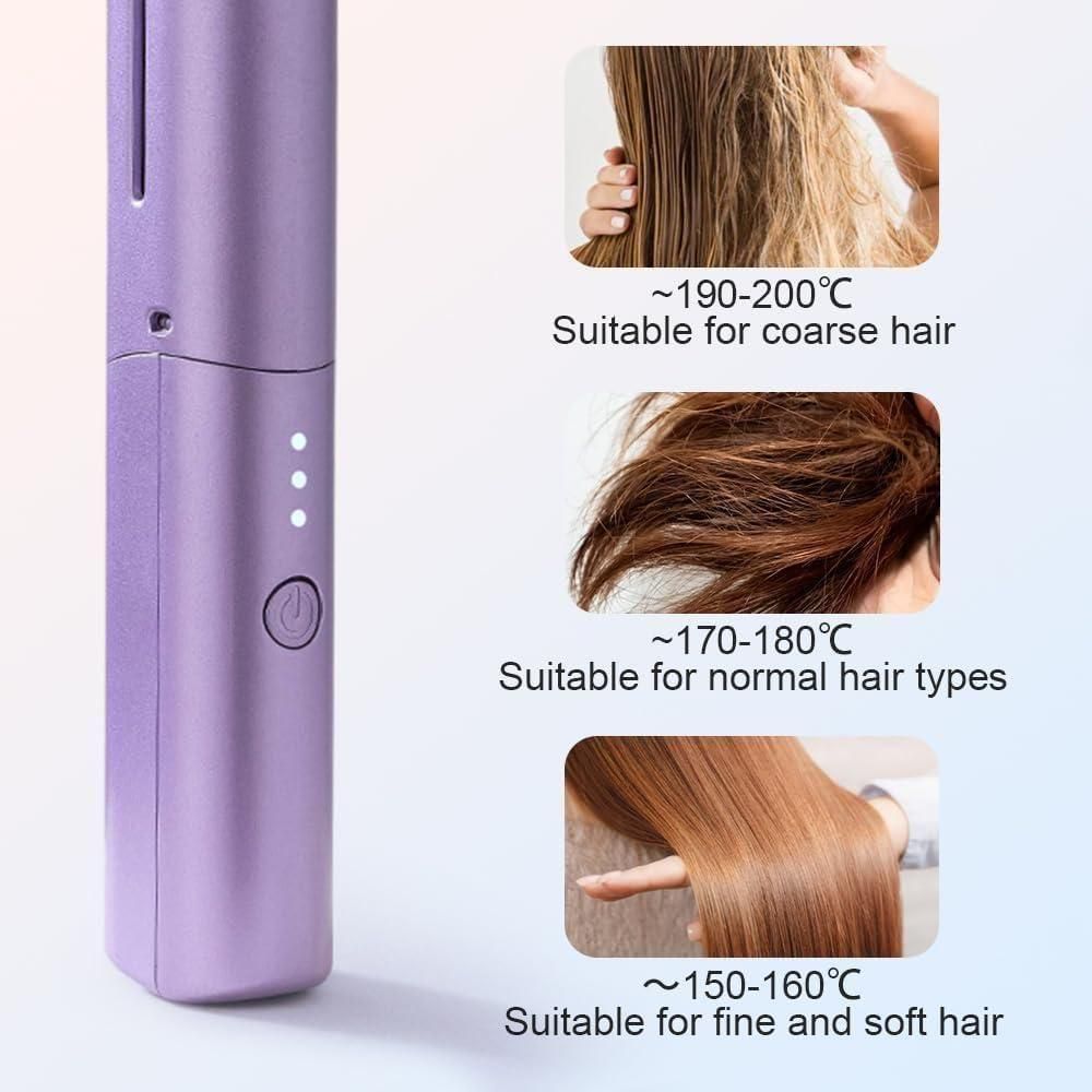 Meneflix Portable Mini Rechargeable Hair Straightener