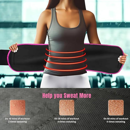 Sweat Slimming Belt – Adjustable Waist & Back Support