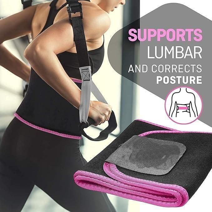 Sweat Slimming Belt – Adjustable Waist & Back Support