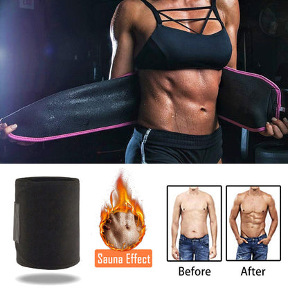 Sweat Slimming Belt – Adjustable Waist & Back Support