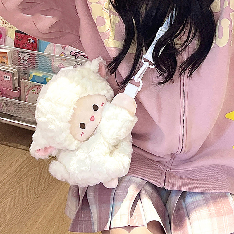Cute Lamb Plush Bag – Small Soft Toy Backpack for Kids & Girls