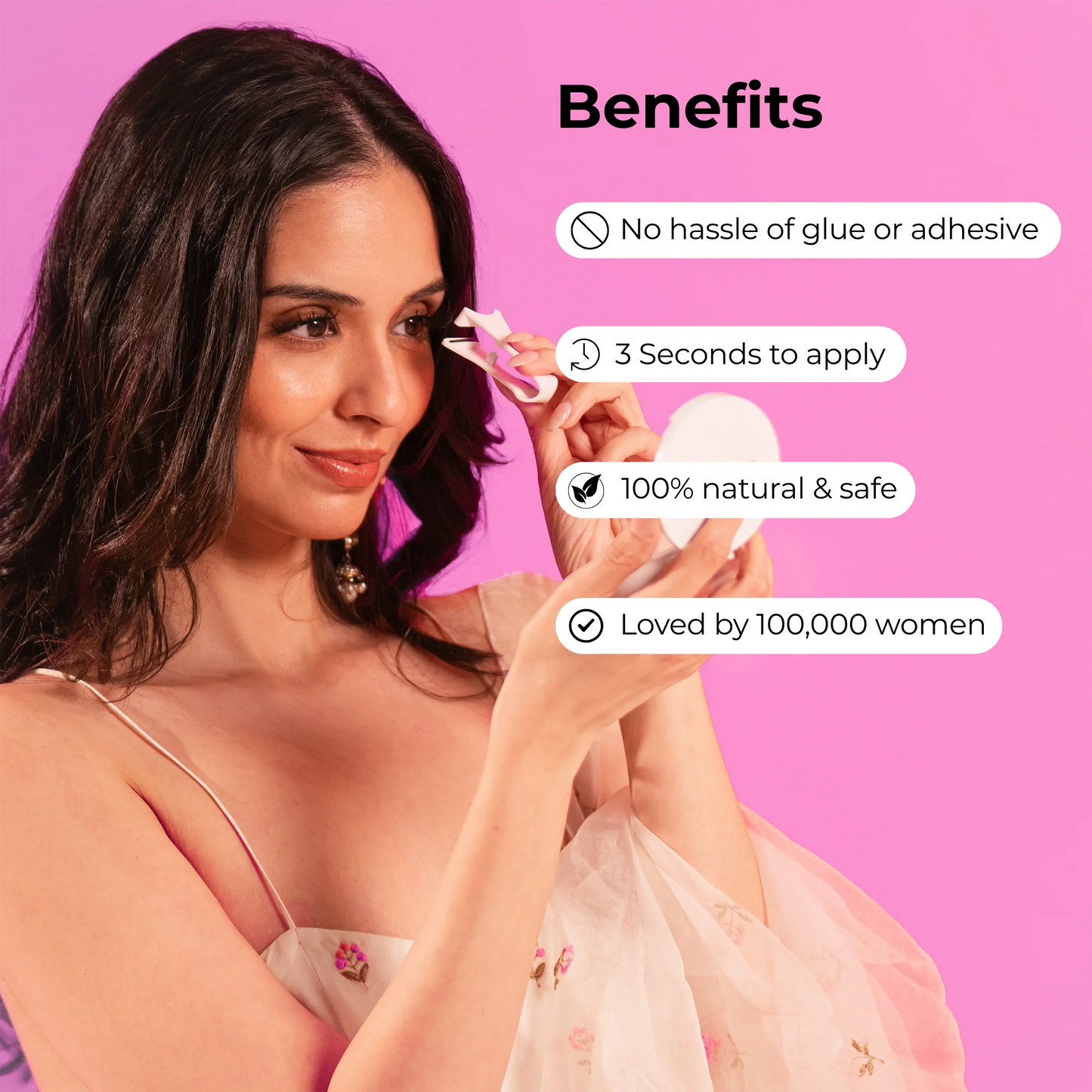 Magnetic Eyelashes Set (with Free Applicator)