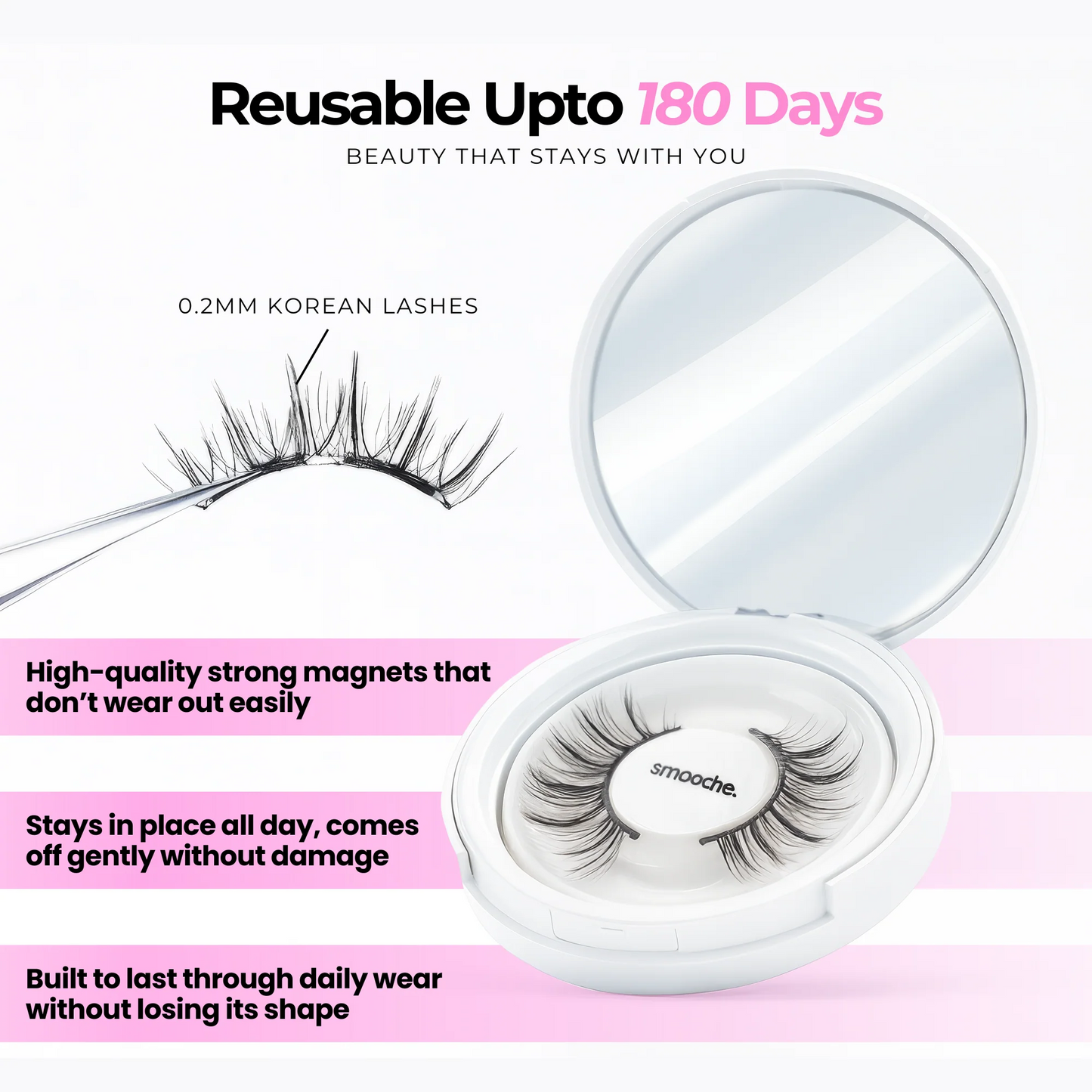 Magnetic Eyelashes Set (with Free Applicator)
