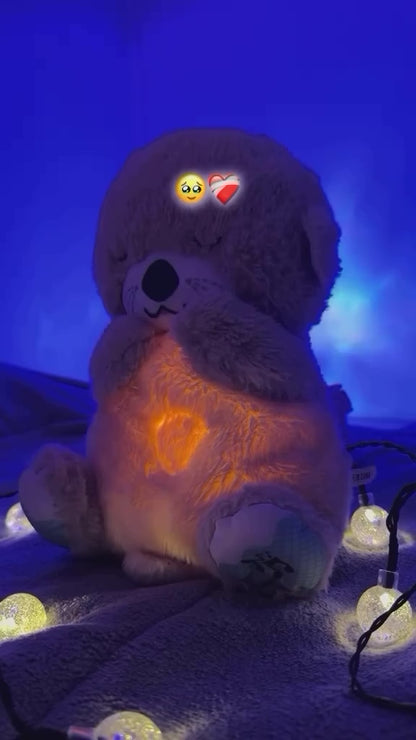 Breathing Teddy Bear with Soothing Music, Comfort Plush